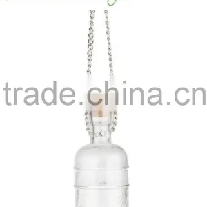 Garden Hobnail Glass Bird Feeder Bird Food Dispenser With Bottle thumbnail-6