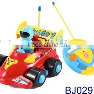 New Red Cartoon R/C F1 Go Kart Race Car Toy for Toddlers thumbnail-1