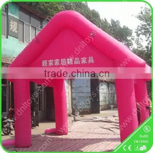 Rose Red and White Advertising Inflatable Tent, Inflatable Lawn Tent thumbnail-3