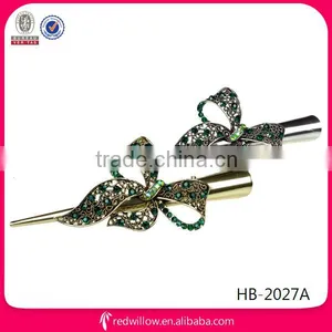 Wholesale Fashion Rhinestone Crystal Alligator Hair Clip thumbnail-1