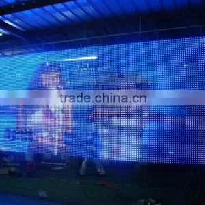 2015 LED Transparent Curtain Mesh Strip Display Transparent Curtain Mesh Strip LED thumbnail-1