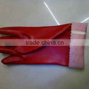 PVC Red Gloves China Supplier thumbnail-3