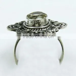 Excellent !! Citrine 925 Sterling Silver Ring, Online Silver Jewelry, Indian Gemstone Silver Jewelry thumbnail-6