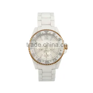 2015 High-end White Ceramic Chronograph Watch thumbnail-1