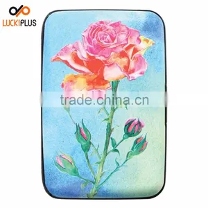 Luckiplus Inventory Peacock Pattern Aluminum Wallets Identity Theft Blocker thumbnail-5