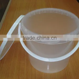 Clear Plastic Bucket Pail With Lid 1 Gallon/ 1 Gallon Clear Plastic Bucket Pail With Lid thumbnail-2