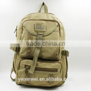 Classic Style Canvas Backpack, Canvas Backpack for College Backpack or Outdoor Backpack thumbnail-1