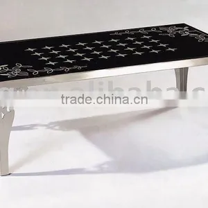 BQ-A026 Metal Glass Coffee Table thumbnail-1