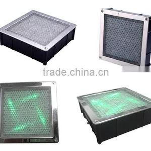 Colorful Blinking Led Solar Lights Ground Glass Blick Lighting thumbnail-4