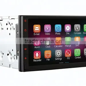 Newest Quad Core Android 4.4 up to Android 5.1 Full Touch Panel 2din Universal GPS With RDS 2G+16G 1024*600 thumbnail-4