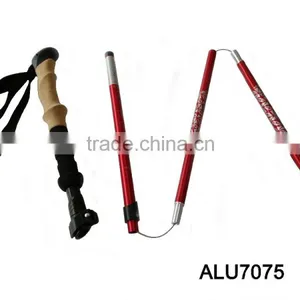 Five Sections Alumium 7075 Long EVA Telescopic Trekking Nordic Folding Walking Pole thumbnail-3