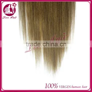 Wholesale Factory Price 10-30" Straight Clip in Hair Extensions Virgin Brazilian Clip in Hair Extension thumbnail-4