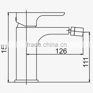 Bathroom Faucet Brass Bidet Mixer Chrome Tap thumbnail-6