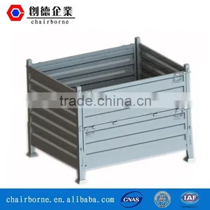Stainless Steel Pallet Warehouse Storage Cage With Cover Lids thumbnail-3