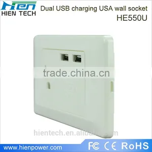Vertical Universal Smart 10 Amp Multi Plug Socket Outlet 2 USB Ports thumbnail-1
