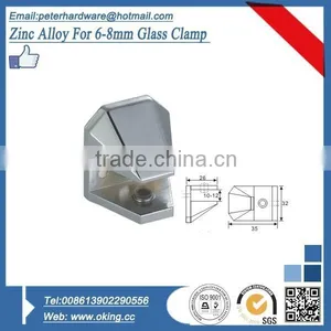 for 10-12mm Thickness Glass Zinc Alloy Clamp thumbnail-1