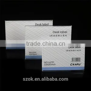 Tabletop Fashionable Clear Acrylic Label Holders thumbnail-2