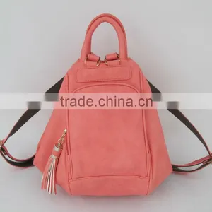 2013 Folding Leather Bag Backpack for Girls Fashion Ladies Backpack thumbnail-1