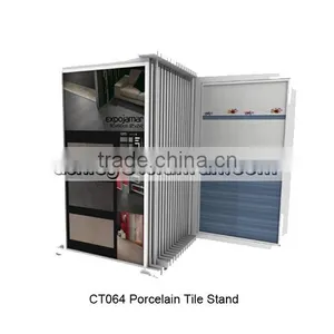 Modern Showroom Display Design for Stone Tiles Samples/porcelain Tiles Display Racks Stands in Showroom CT064 thumbnail-1