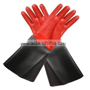 High Quality Reinforced Cuff PVC Glove thumbnail-3
