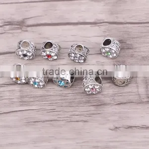 Big Hole Crystal Beads European Style Alloy Bead Bracelet Charm DIY Accessories thumbnail-3