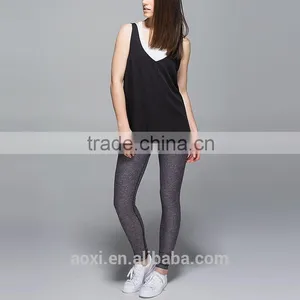 Oem Service Clothing Supplier Yarn Dyed Womens High Waist Supplex Yoga Pants thumbnail-2
