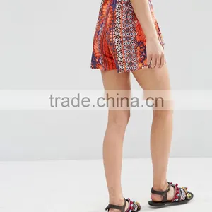 China Supplier Factory Price Latest Style Fashion Design Printed Wholeslae Plain Sweat Ladies Shorts thumbnail-3