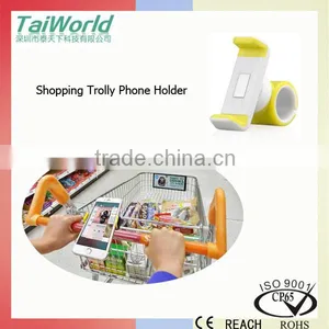 2016 Newest 3.5-6" Mobile Phone Holder for Treadmills/Strollers/ShoppingTrolley Cart/Car Vent/Steering Wheel thumbnail-3