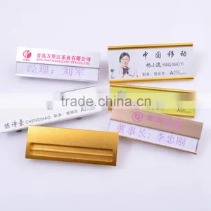 Custom Best Quality Nameplate With Plastic Safety Pin thumbnail-3