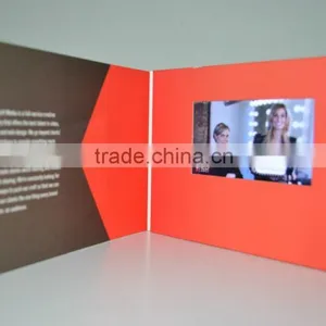 2016 Hot Selling 4.3inch Invitation Video Brochure Lcd Video Screen Brochure for Gifts thumbnail-1
