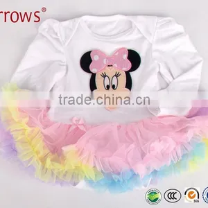 LTZ008-E Toddler Girl Dresses Princess Costume 2016 Brand Kids Dress Girls Clothes Mickey Print Children Dress thumbnail-1