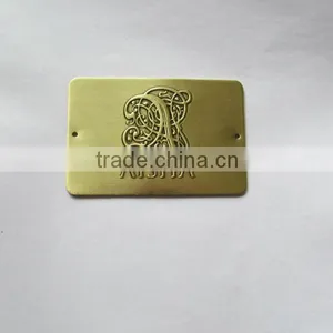 Gold Label, Oval Label, Metal Label, Antque Brass Label, Engraved Label Gun Metal thumbnail-1