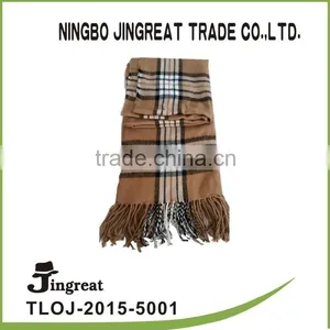Custom Classical Checked Warm Polyester Scarf thumbnail-1