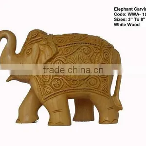 Elephant Wood Carving thumbnail-1