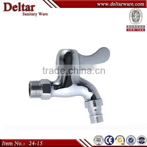 Cold Water Wall Mounted Tap, Chrome Finished H59 Solid Brass Single Handle, Installation Type Water Tap thumbnail-3