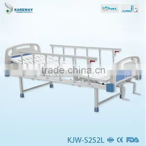 2 Cranks Manual Patient Hospital Medical Bed for Home thumbnail-2