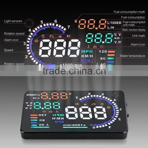 Wholesale 5" GPS Car HUD Head Up Display OBD 2 Speed Warning System, Hud Display XY-HUD208 thumbnail-5