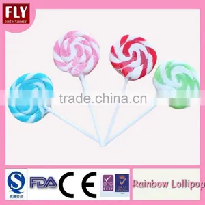 15g Rainbow Lollipop Peach Hard Candy thumbnail-1