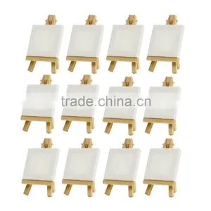 Kids Mini Easel and Canvas Set Canvas 10x10cm thumbnail-3