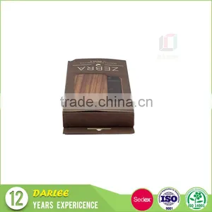 ShenZhen Wooden Color Book Shaped Mobile Phone Case Packaging Box With Hang Hole thumbnail-4
