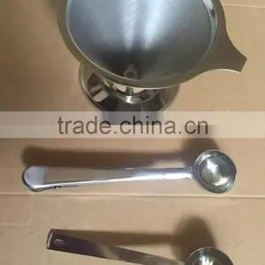 Supreme Stainless Steel Pour Over Coffee Dripper/reusable Coffee Filter/camping Coffee Maker thumbnail-6