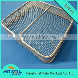 Hot Sale Medical Tools Stainless Steel Mesh Tray Sterilization Basket thumbnail-1