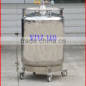 150L YDZ-160 Self-pressuring Liquid Nitrogen Dewar of High Quality thumbnail-2
