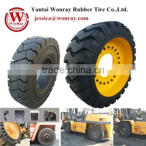 Heavy Vehicle Solid Rubber Tires for Industrial Vehicle Form China thumbnail-1