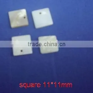 Natural Freshwater Shell Square Shaped Cutting Blanks thumbnail-1