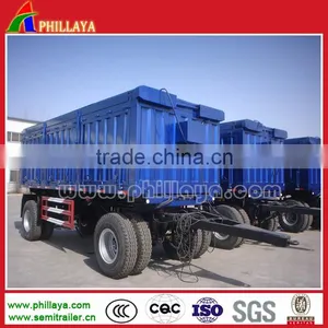 15ton 20ton Side Tipping Drawbar / Full Semi Trailers Agricultural Mini Power Tiller Trailer thumbnail-2