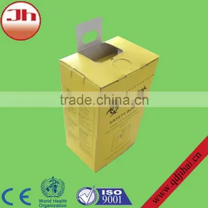 Corrugated Medical Safety Box/biohazard Waste Container That Disconnect Needles thumbnail-1