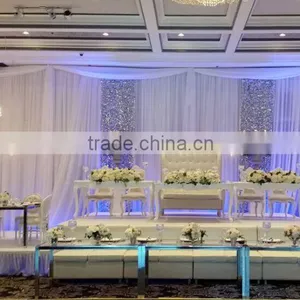 White Leather Wedding Furniture Wedding Sofa thumbnail-1
