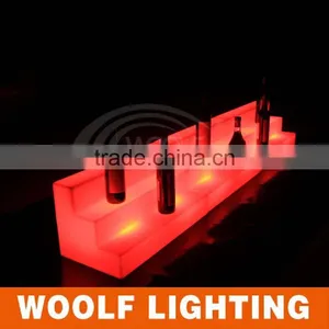 Led Light Plastic Illuminated Red Wine Shelf thumbnail-1
