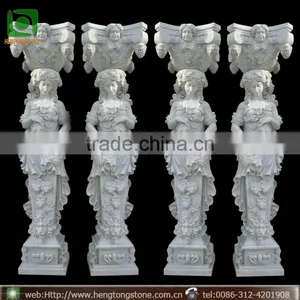 High Quality White Marble Pillar Factory thumbnail-1